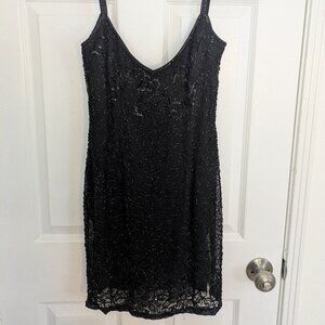 NITELINE Beaded Mini Dress